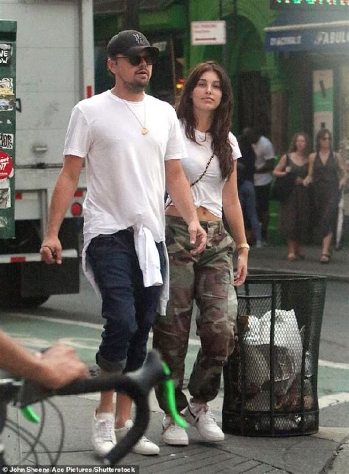 Ex: Camila has been adjusting to single life since she and Leonardo, who is 23 years her senior, parted way over the summer (Leo pictured in December)